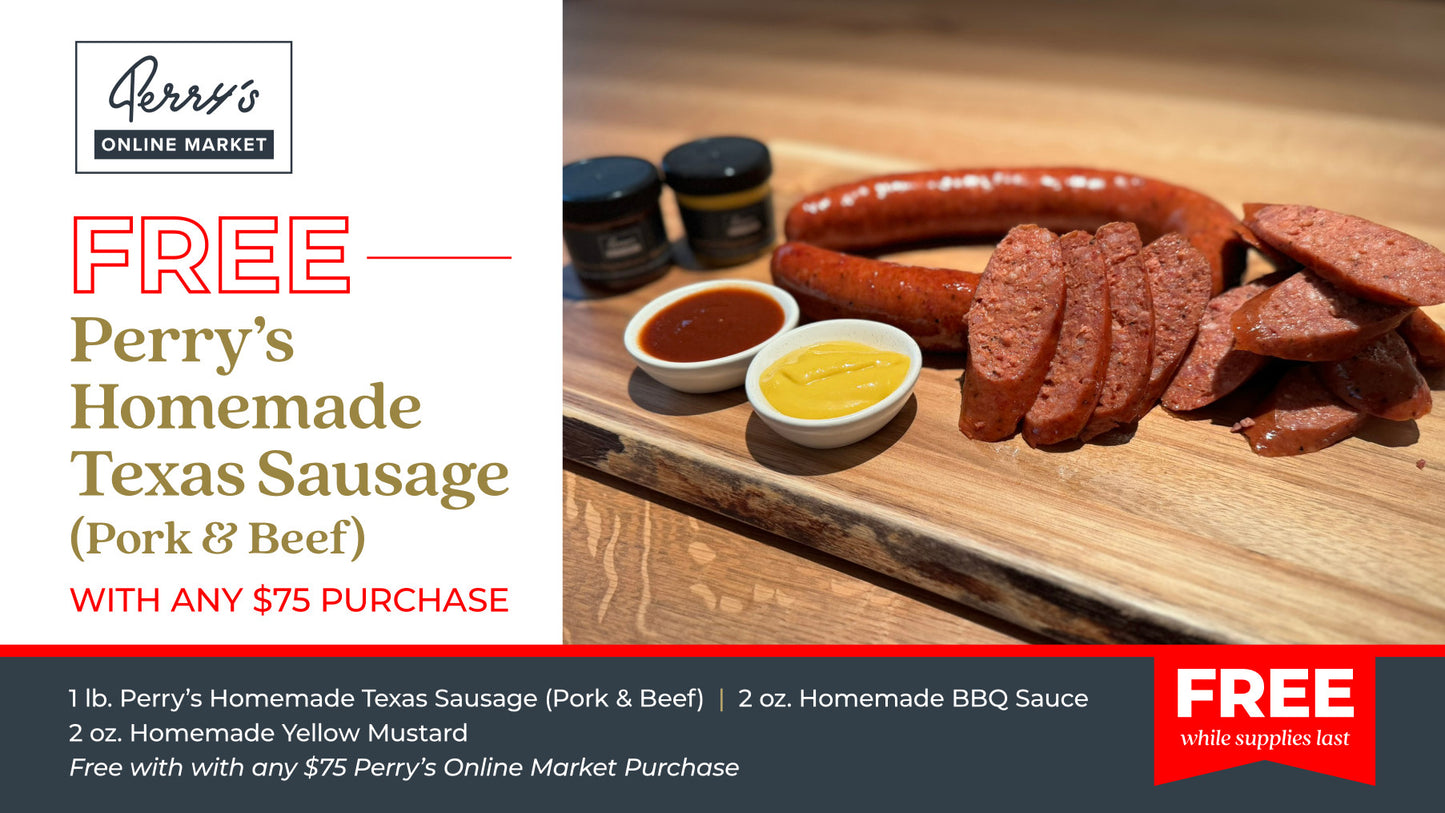 Free Perry's Homemade Texas Sausage (Pork & Beef)