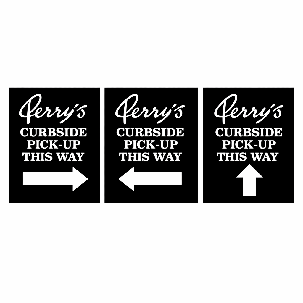 A Frame Curbside Directional Signage (4/pk) - (PUR - Online)