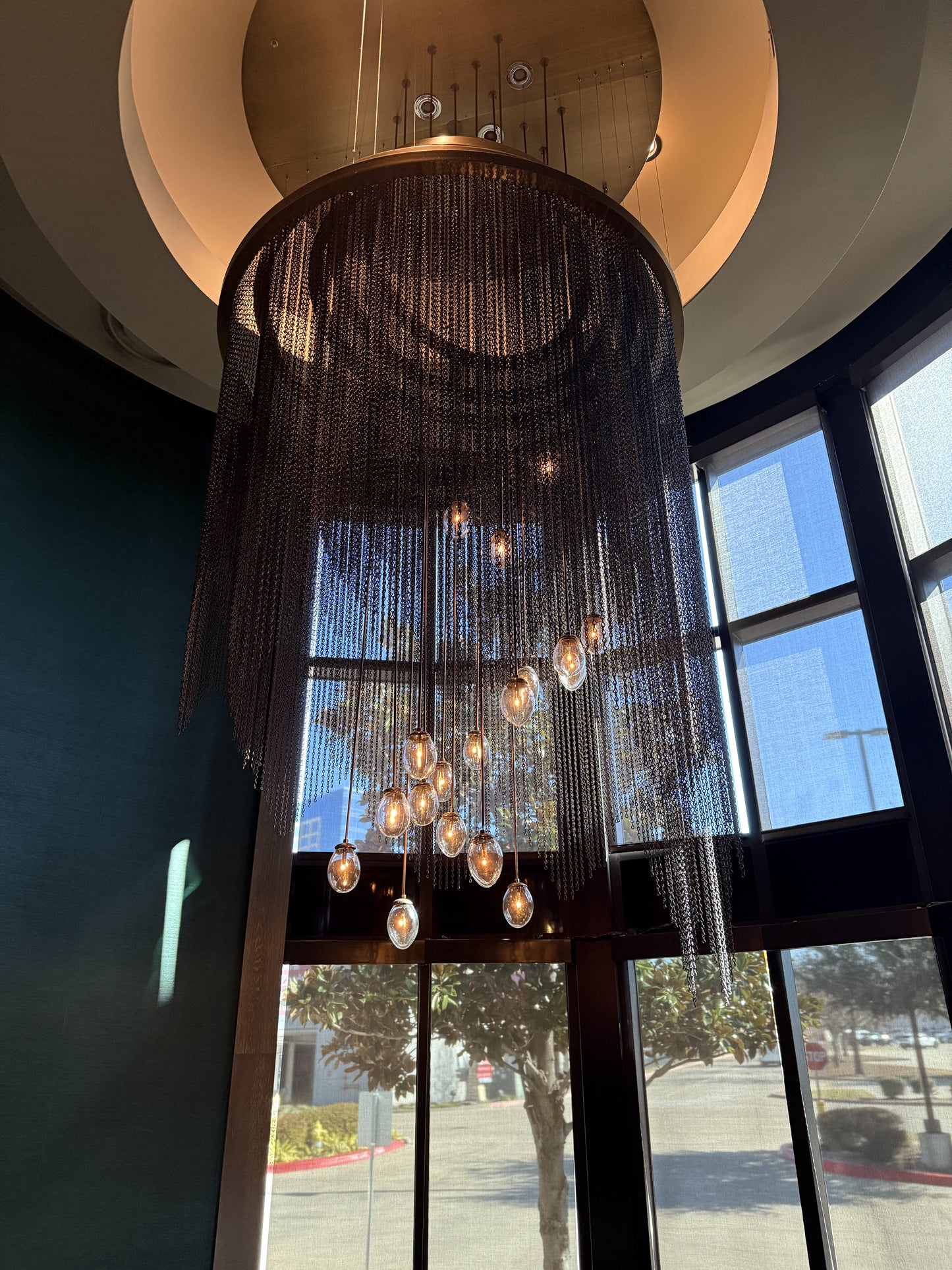 CHANDELIER Chain with Globes (Miniature Lamp - DC Bayonet Base)