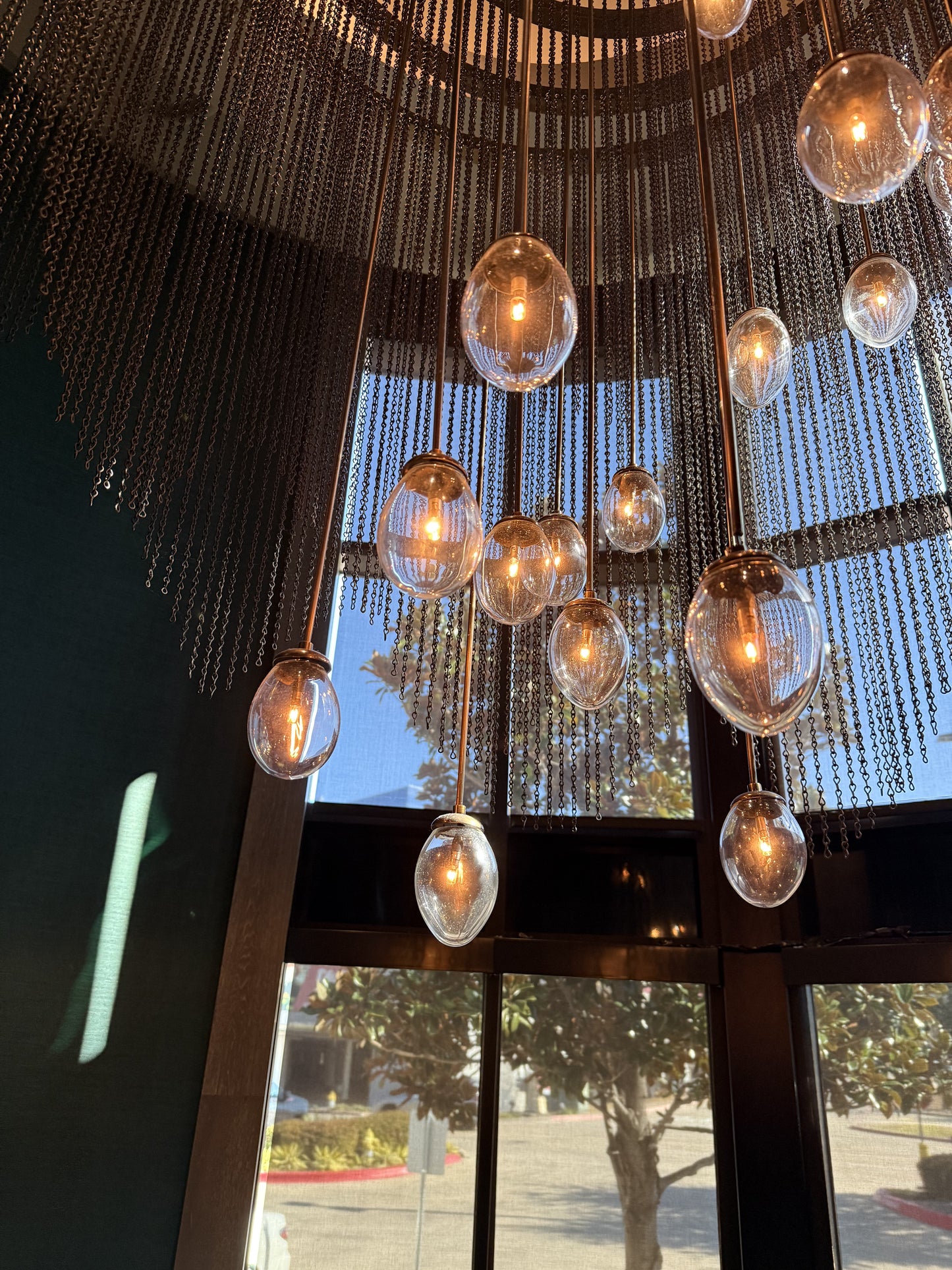 CHANDELIER Chain with Globes (Miniature Lamp - DC Bayonet Base)