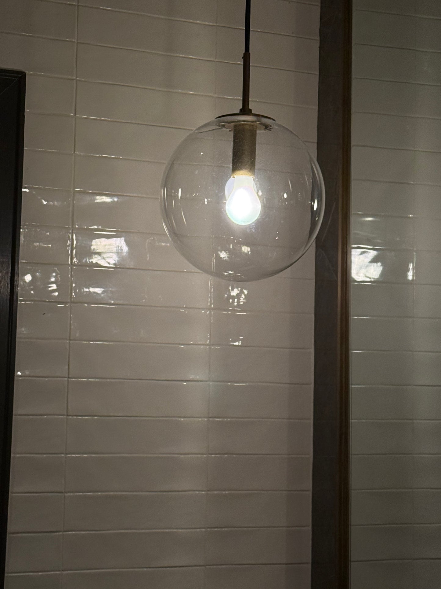RESTROOM Sink Pendant Glass Globe