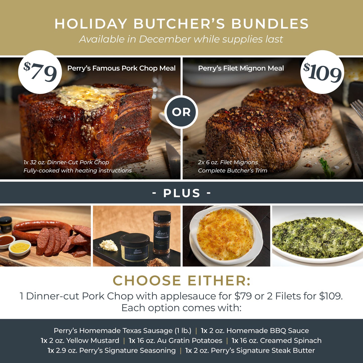 HOLIDAY BUTCHER'S BUNDLE | SHIPPING BEGINS 12/1