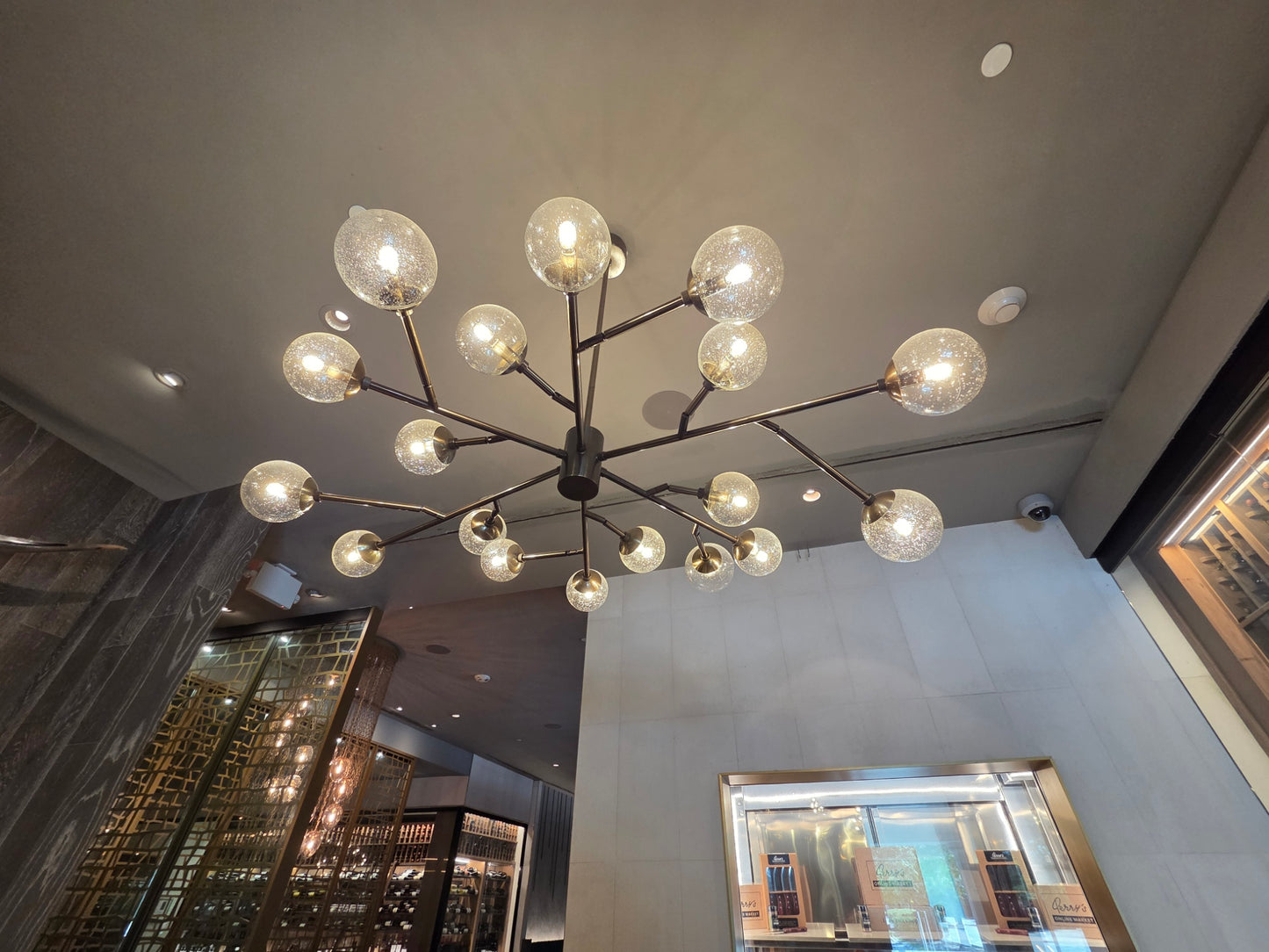 CHANDELIER Small Sphere Globe (Candelabra E12 Base)