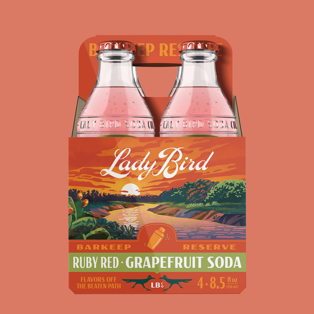 Lady Bird Ruby Red Grapefruit Soda (16/pk) - (BEV - Online)