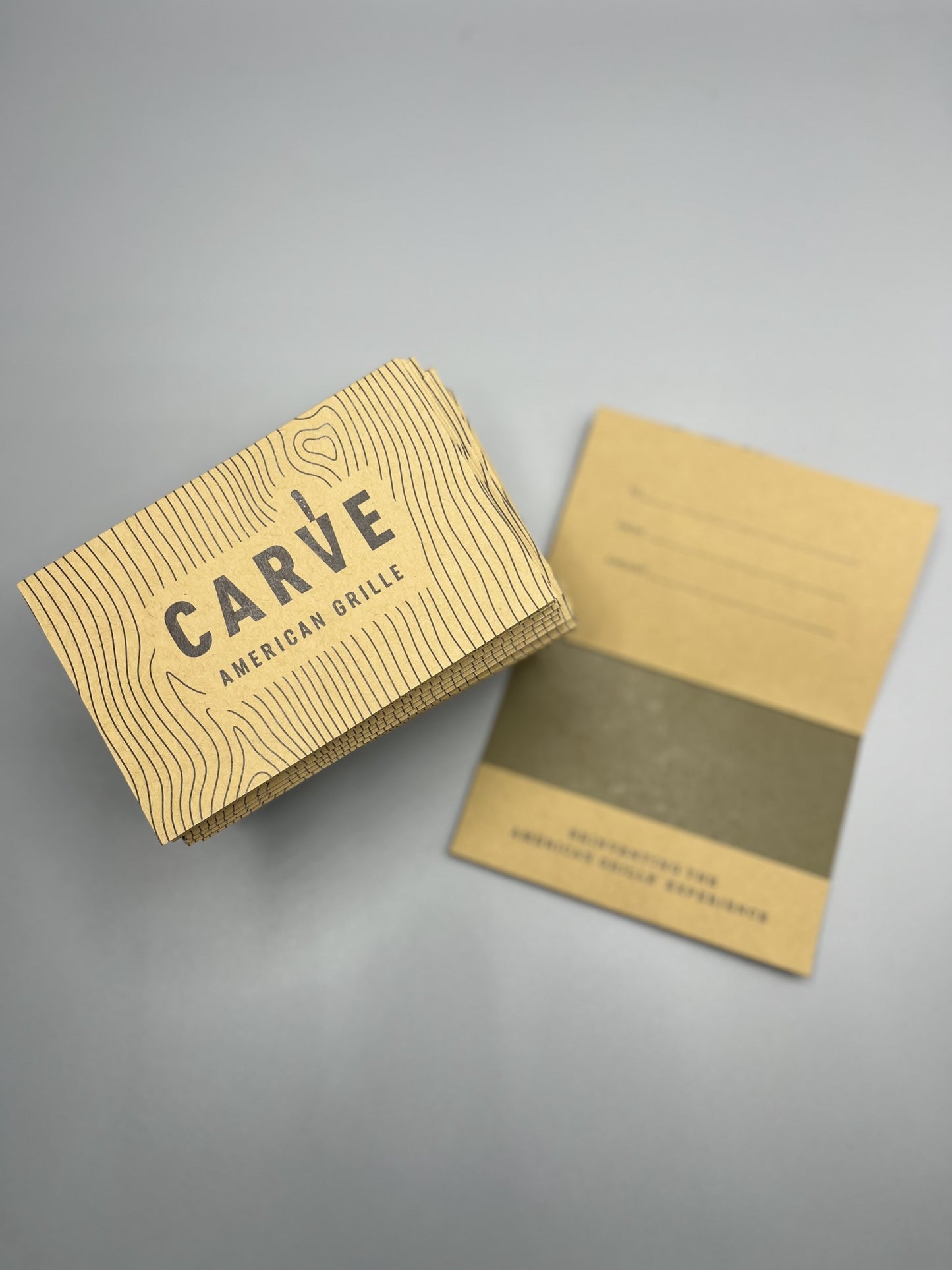CARVE Gift Card Carriers - 50 Pack - (GR - Internal)