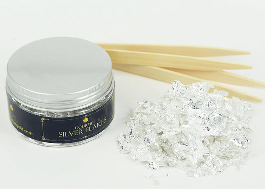 Silver Flakes (350mg/Jar) - (BEV - Online)