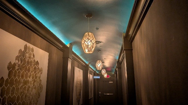RESTROOM Hallway Chandelier