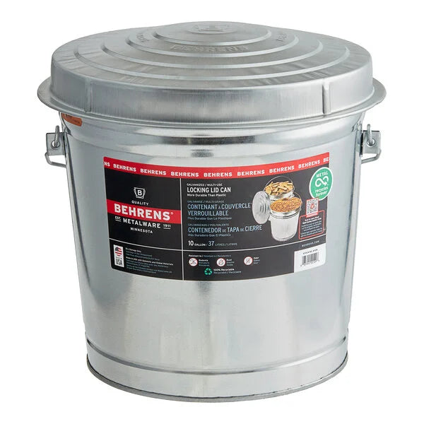 10 Gallon Galvanized Trash Can - Hot Ashes (PUR - Online)