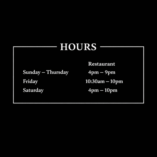 Hours Of Operations (PUR - Online)