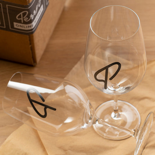 Pair of Perry's Wine Glasses